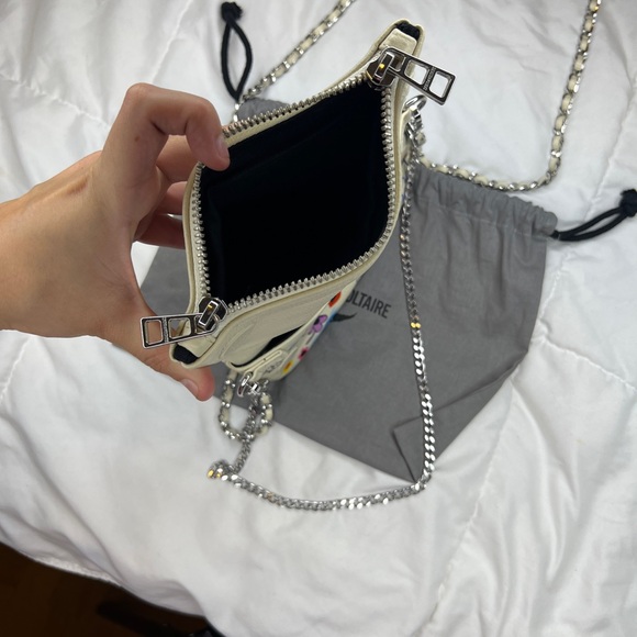 Rock Nano Humberto Cruz Crossbody - Zadig & Voltaire - Leather - Beige - Picture 8 of 16